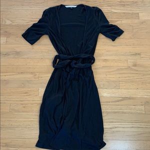 Diane von Furstenberg Black Wrap Dress